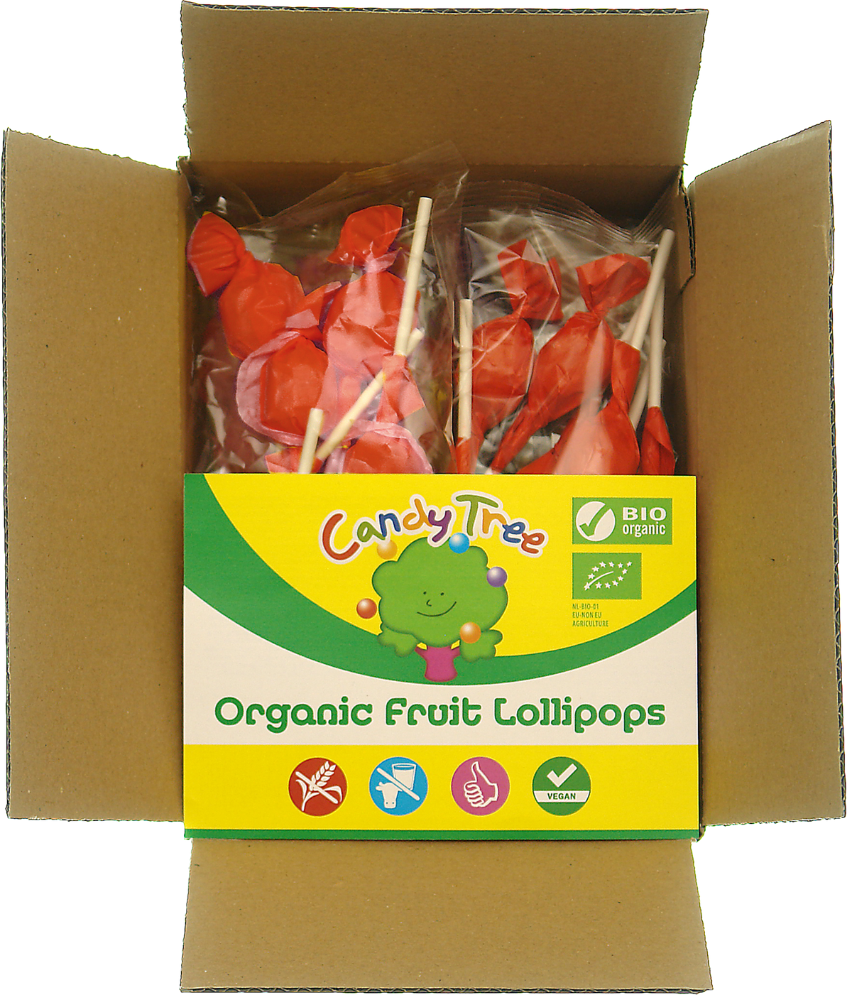 Candy Tree Aardbeiknotsen navul bio 42.00 Stuks