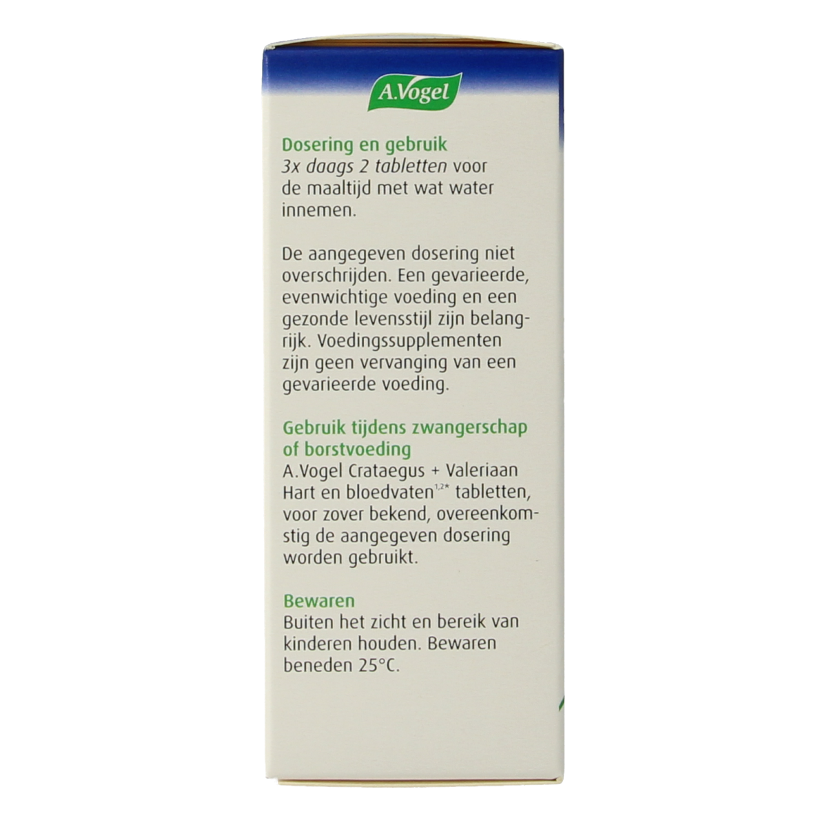 A Vogel Crataegus + valeriaan tabletten 80.00 Tabletten