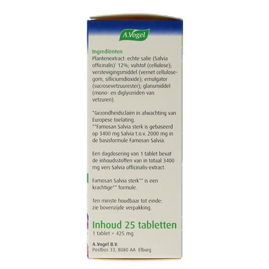 A Vogel Famosan salvia overgang sterk 25.00 Tabletten