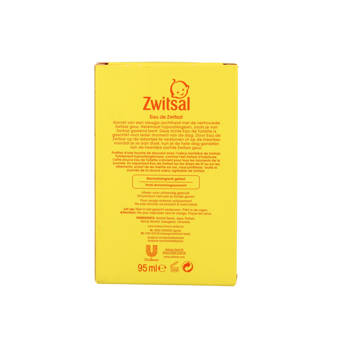 Zwitsal Eau de zwitsal 95.00 Milliliter