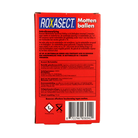 Roxasect Mottenballen 20.00 Stuks