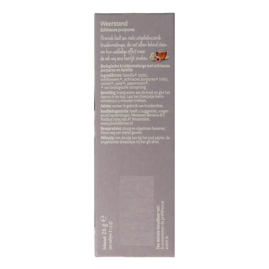 Piramide Weerstand thee eko bio 20.00 Zakjes