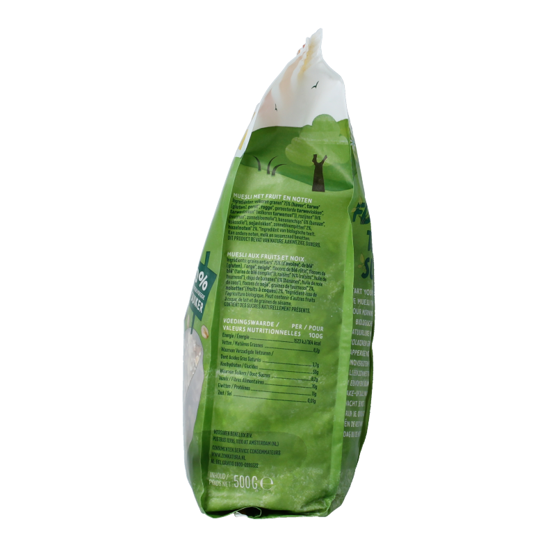 Zonnatura Muesli rijk gevuld bio 500 Gram