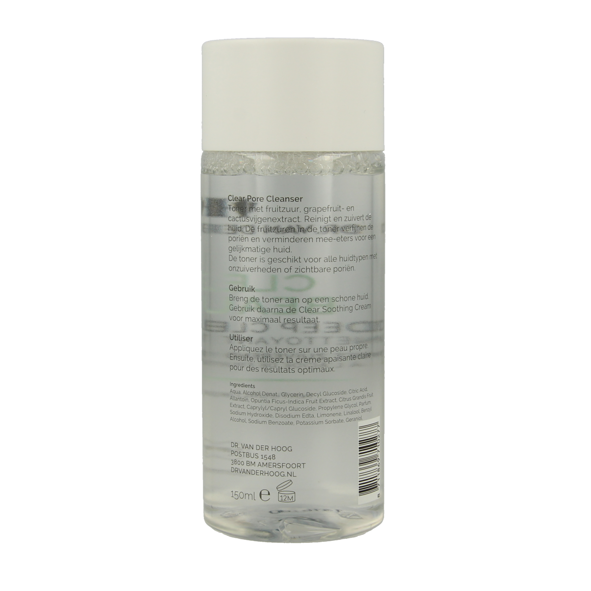 Dr. van der Hoog Clear deep cleanser 150.00 Milliliter