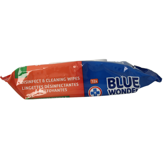 Blue Wonder Desinfect & cleaning wipes 72.00 Stuks