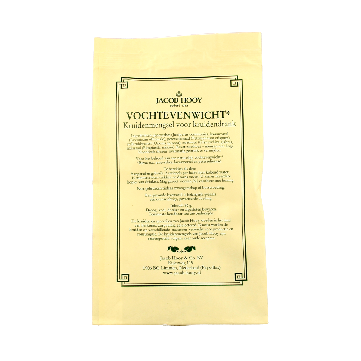 Jacob Hooy Vochtevenwicht 80.00 Gram