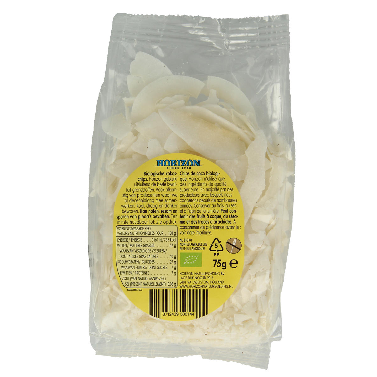 Horizon Kokoschips bio 75.00 Gram