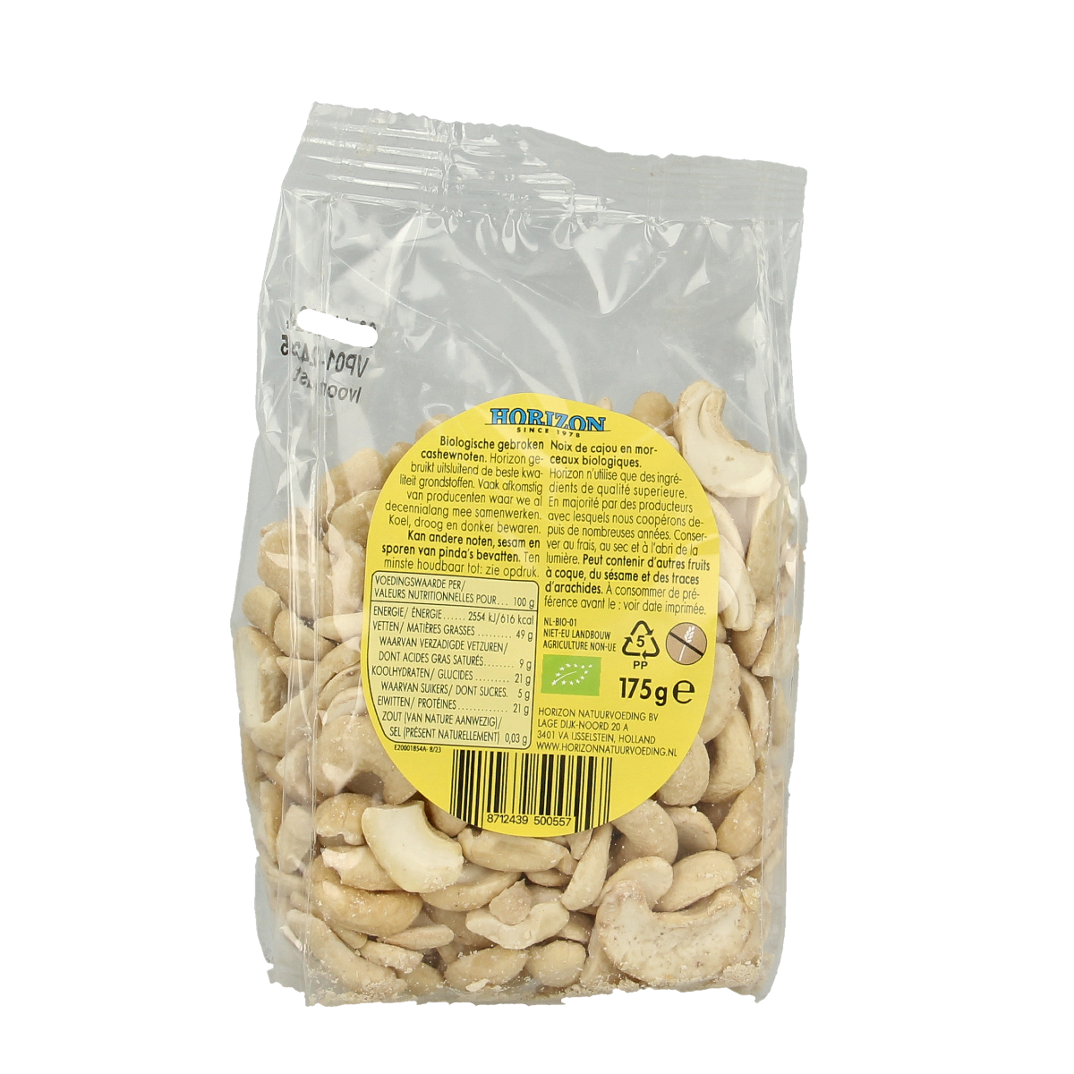 Horizon Cashewnoten stukjes bio 175.00 Gram