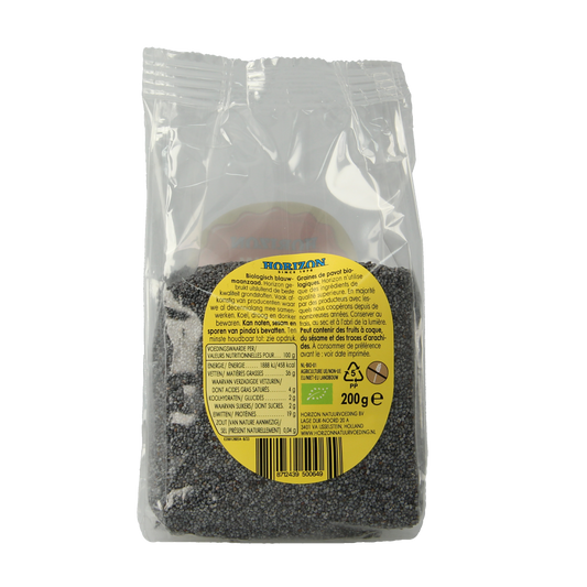 Horizon Maanzaad blauw bio 200.00 Gram