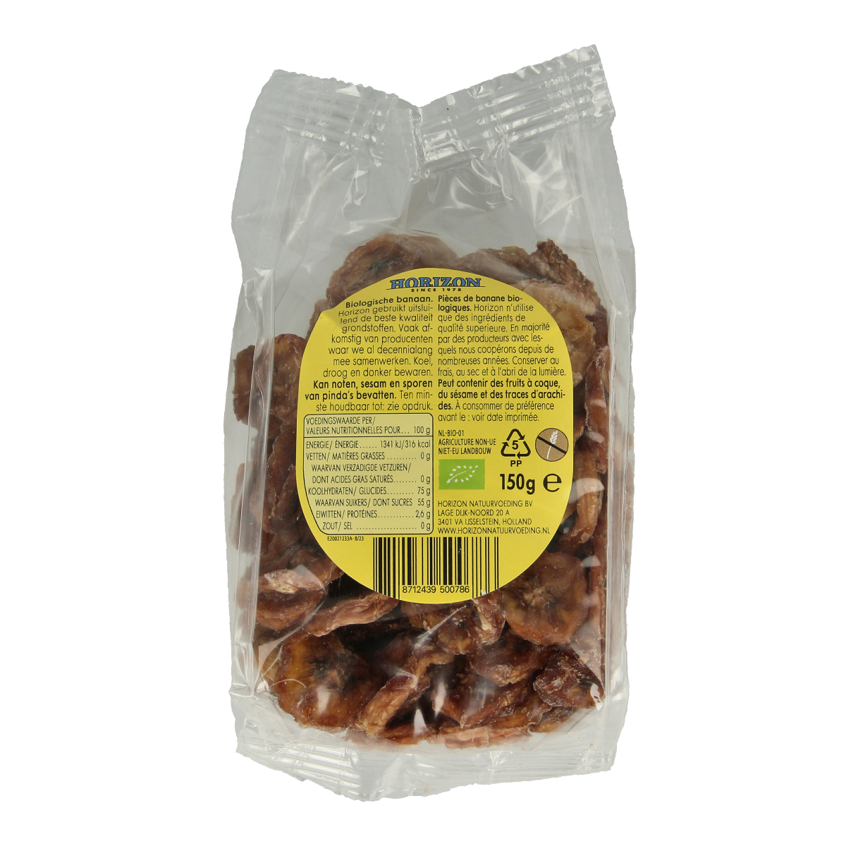 Horizon Bananenschijfjes bio 150.00 Gram