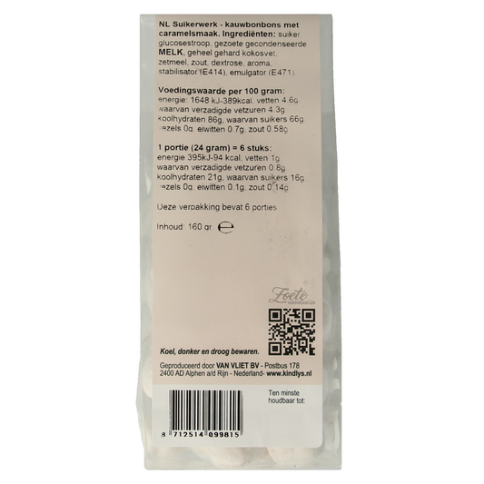 Kindly's Sneeuwcaramels zoete herinneringen 160.00 Gram