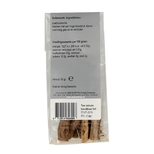Meenk Zoethoutstokjes in zakje 50.00 Gram