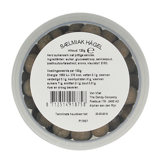 Kindly's Salmiak hagels 120.00 Gram