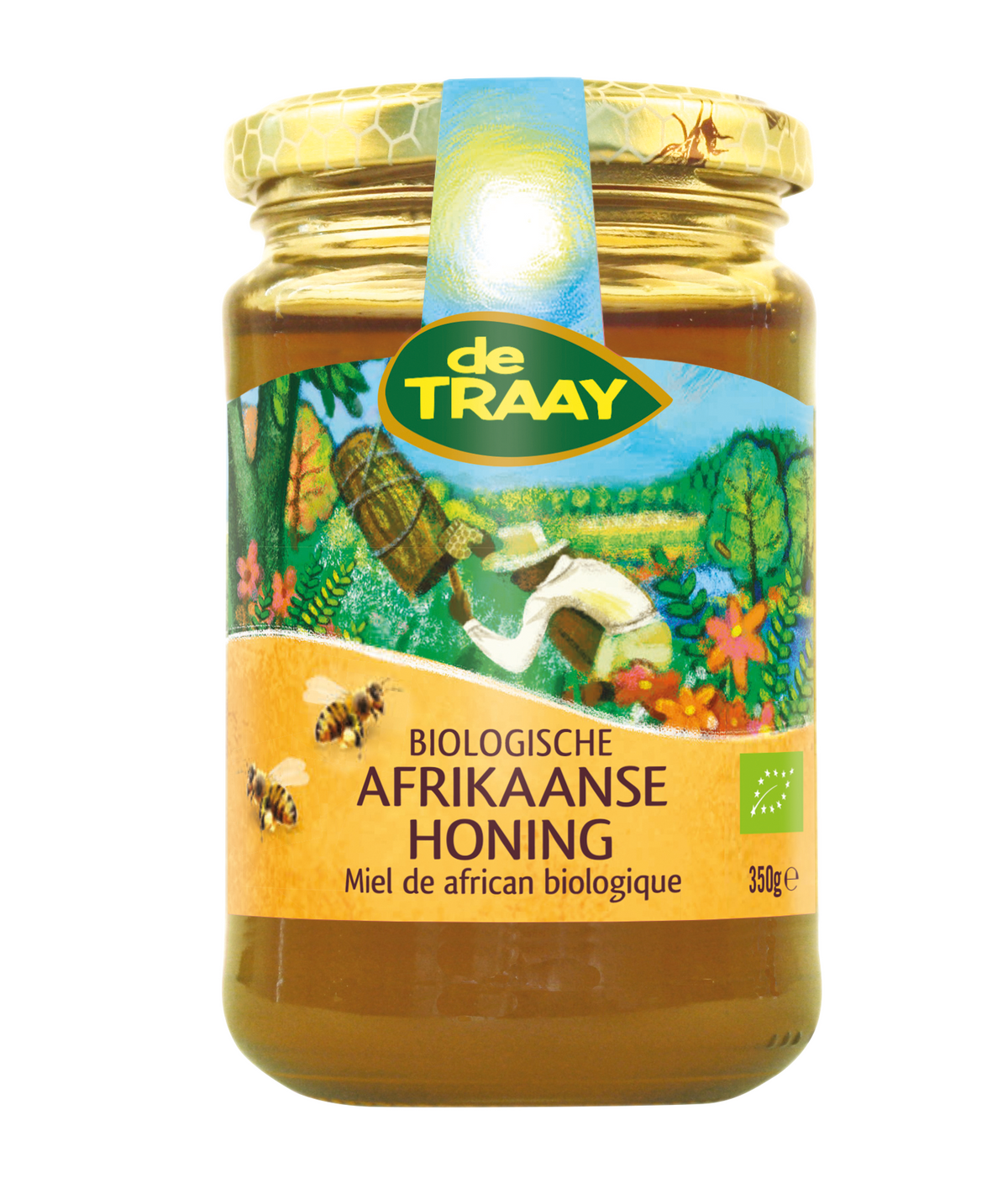 de Traay Afrikaanse honing bio 350.00 Gram