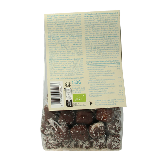 TerraSana Coconut paradise choco bio 150.00 Gram