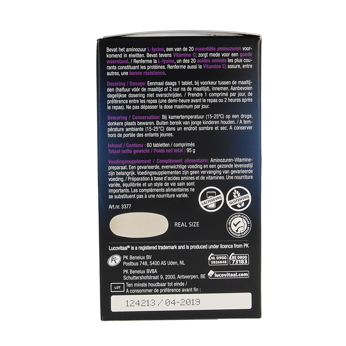 Lucovitaal L-Lysine 1000mg 60.00 Tabletten