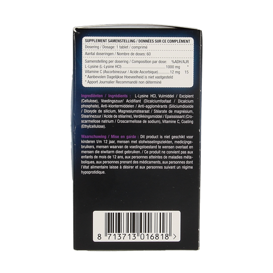 Lucovitaal L-Lysine 1000mg 60.00 Tabletten