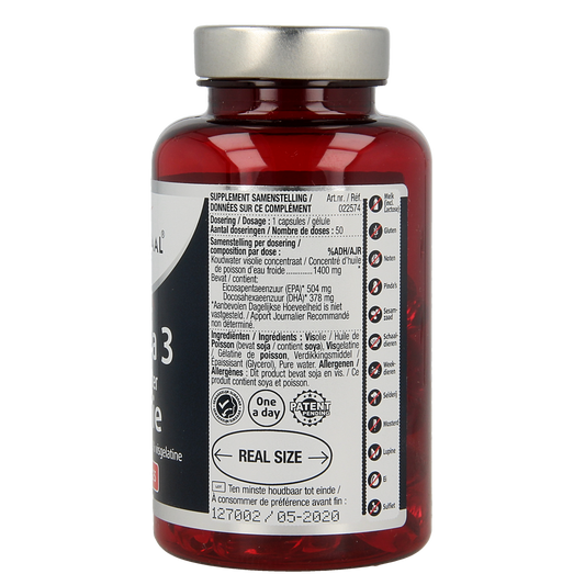Lucovitaal Koudwater visolie puur omega 3 50.00 Capsules
