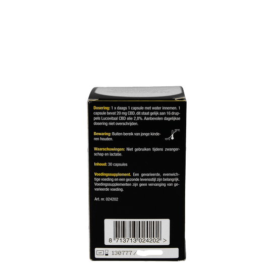 Lucovitaal Cannabidiol CBD 20mg 30.00 Capsules
