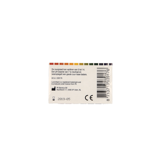 Lucovitaal Zuurbase PH test strips 80.00 Stuks