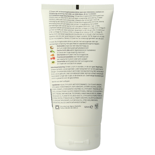 O' Zoleil Bruiningsbooster creme SPF30 125.00 Milliliter