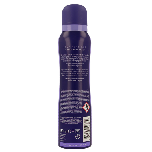 Vogue Parfum deodorant reve exolique 150.00 Milliliter