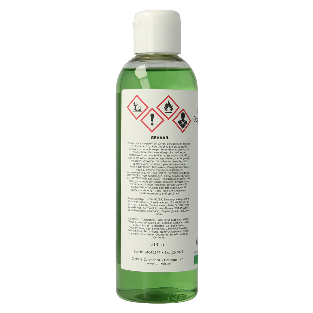Ginkel's Sauna opgietconcentraat eucalyptus & menthol 200.00 Milliliter