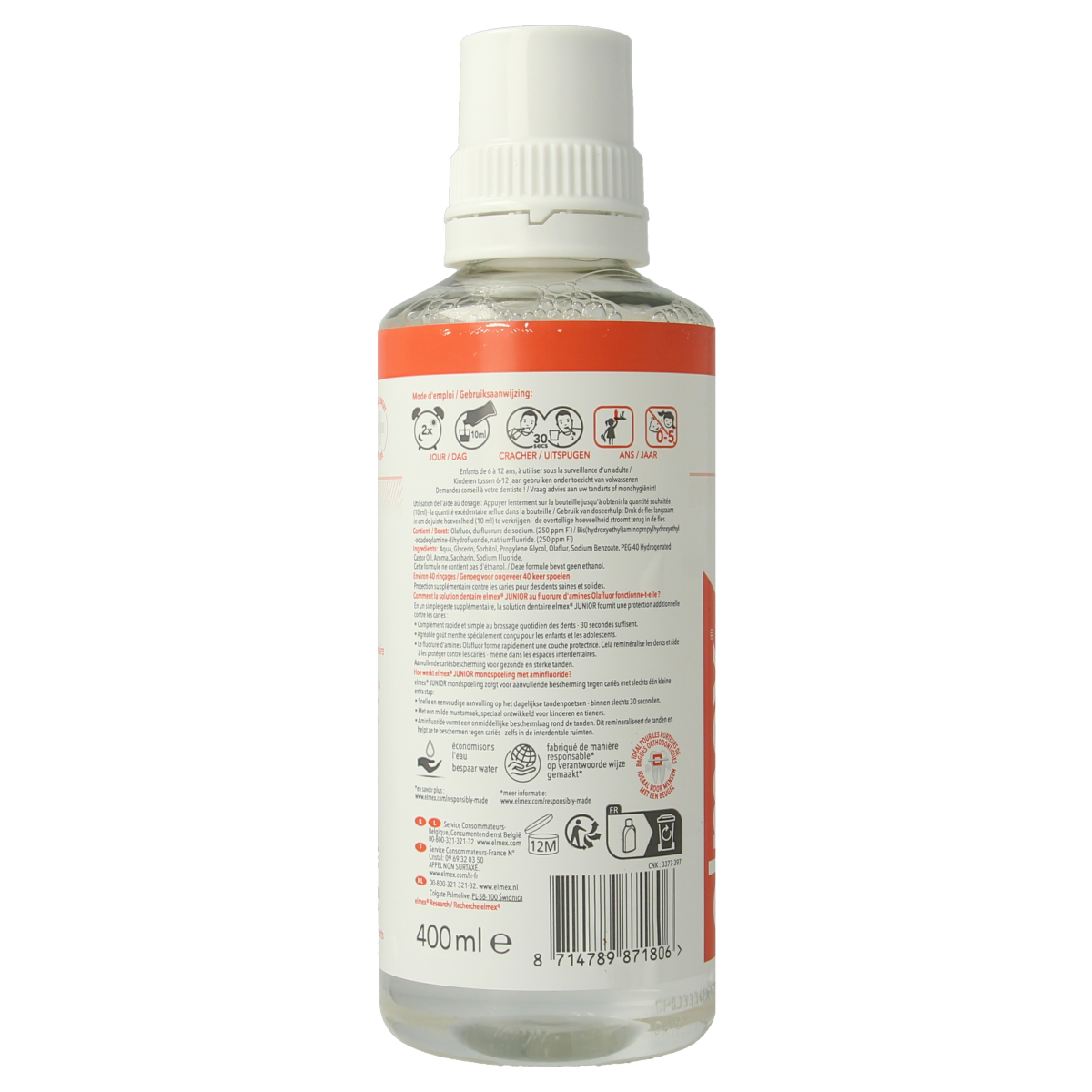 Elmex Mondspoeling junior 400.00 Milliliter