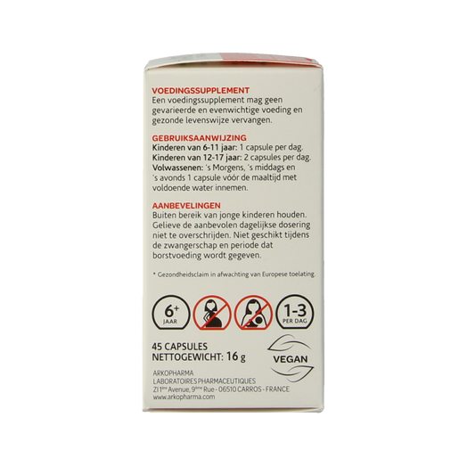 Arkocaps Weegbree bio 45.00 Capsules