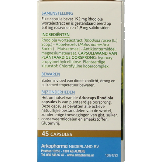 Arkocaps Rhodiola 45.00 Capsules