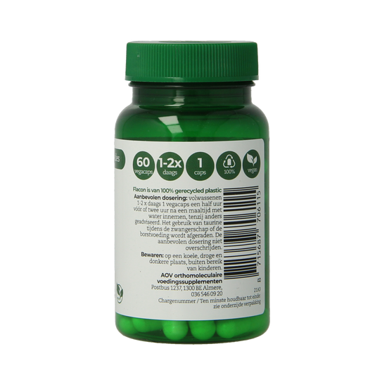 AOV 611 Taurine 500mg 60.00 Vegetarische capsules