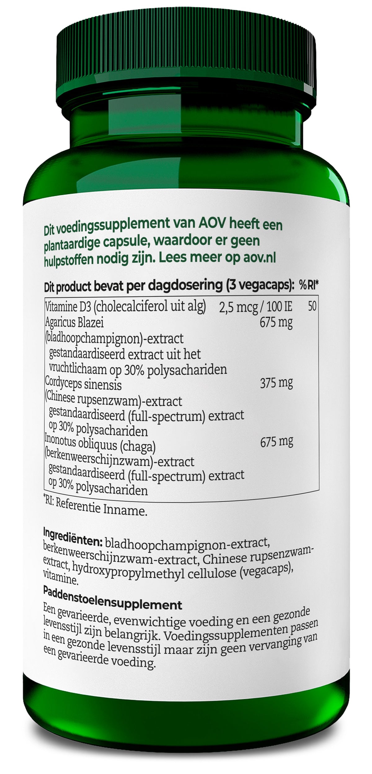 AOV 1030 Paddenstoelen complex 60.00 Vegetarische capsules