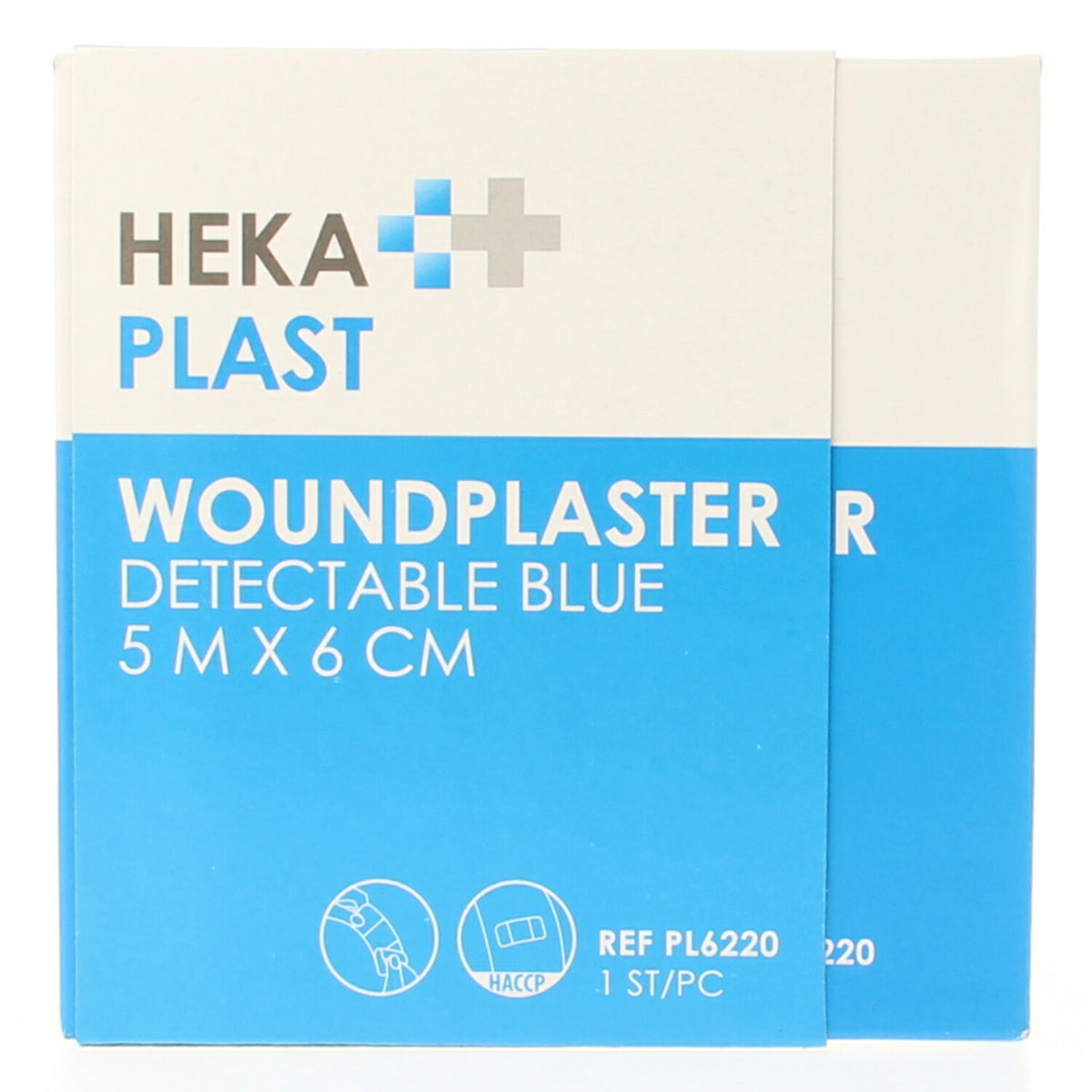 Hekaplast Dispenser 5m x 6cm detectable 1.00 Stuks