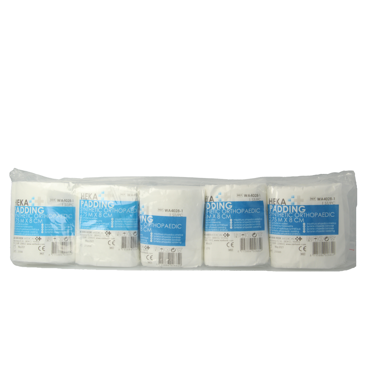 Heka Synthetisch wattenrol 2.75 x 8cm 5.00 Rol