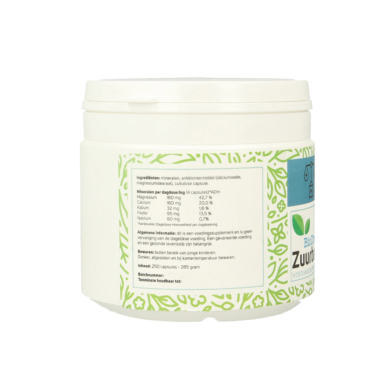 Biodream Zuur base balance 250.00 Capsules