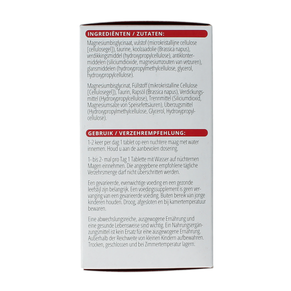Vitals Magnesiumbisglycinaat 100 mg 120.00 Tabletten