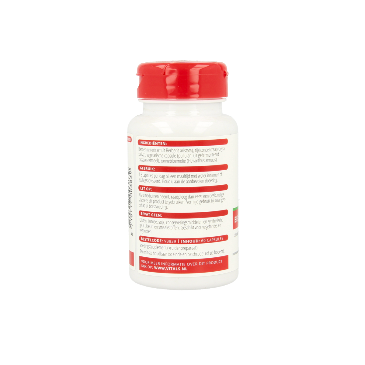Vitals Berberine 500mg 60.00 Capsules