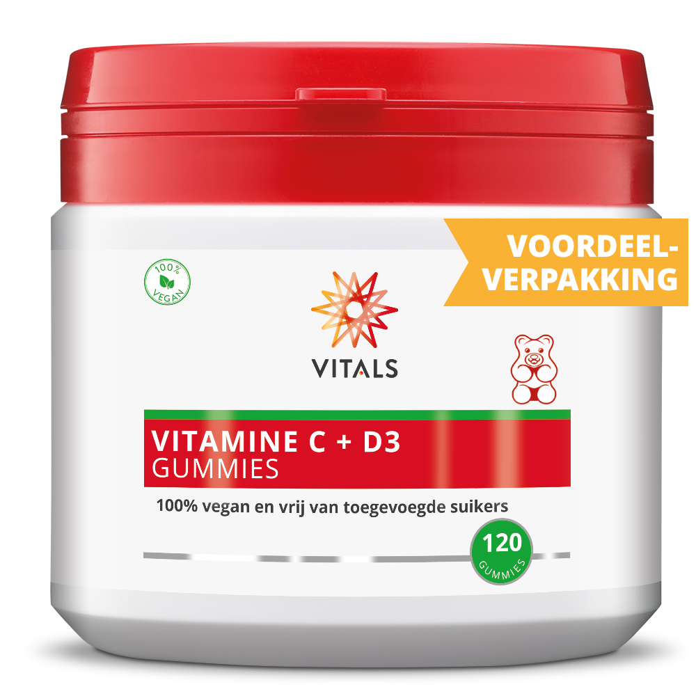 Vitals Vitamine C + D3 120.00 Gummies