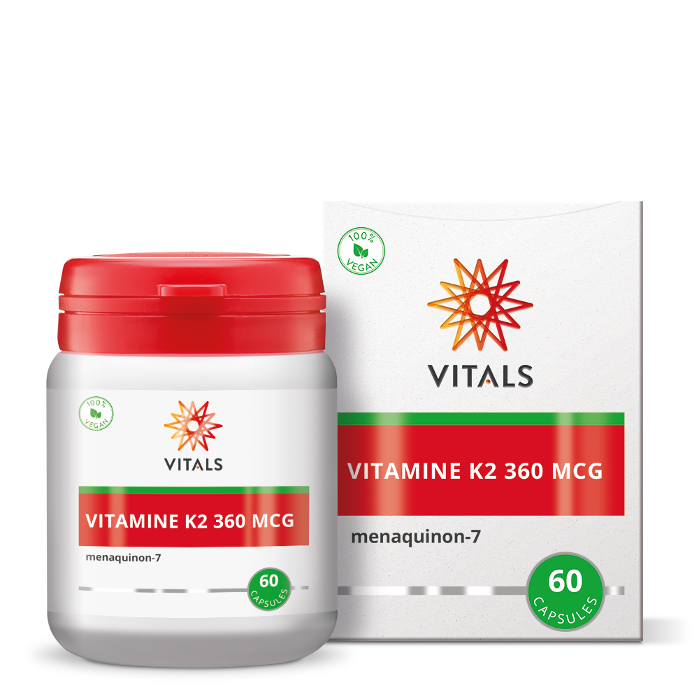 Vitals Vitamine K2 360mcg 60.00 Capsules