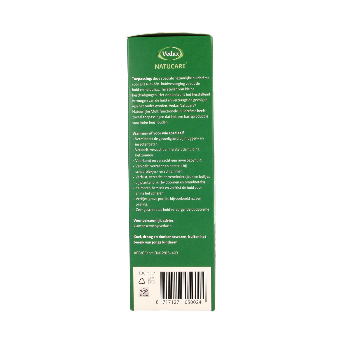 Vedax Multifunctionele huidcreme 100.00 Milliliter