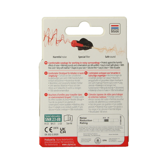 Alpine Worksafe oordopjes 1.00 Paar