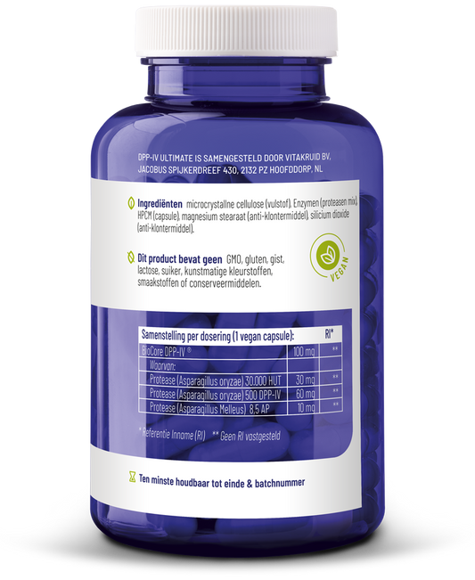 Vitakruid DPP-IV Ultimate BioCore Optimum Complete Enzymen 180.00 Vegetarische capsules