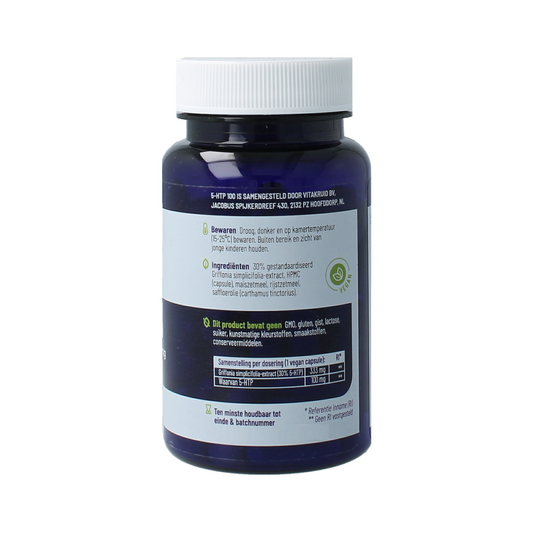 Vitakruid 5-HTP 100mg 60.00 Vegetarische capsules