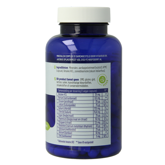 Vitakruid Mineralen Complex met 12 verschillende mineralen 90.00 Vegetarische capsules