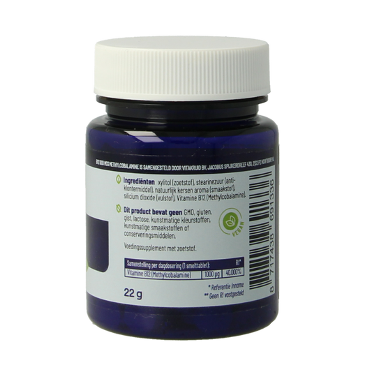 Vitakruid B12 1000 mcg Actief Methylcobalamine 90.00 Smelttabletten