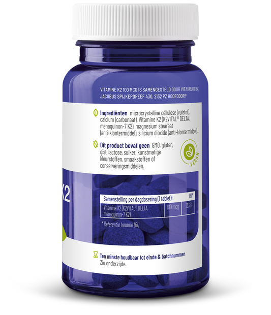 Vitakruid Vitamine K2 100 mcg K2VITAL DELTA 60.00 Tabletten