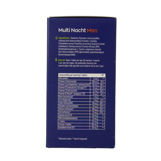 Vitakruid Multi Dag & Nacht Man 100% Vegan 2 x 90 180.00 Tabletten