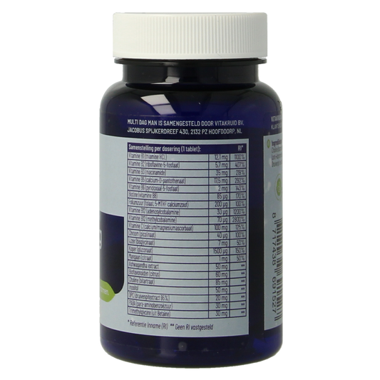 Vitakruid Multi Dag Man 100% Vegan 30.00 Tabletten