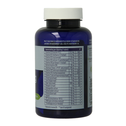 Vitakruid Multi Dag Man 100% Vegan 90.00 Tabletten