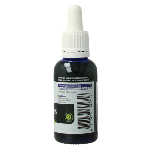 Vitakruid Vitamine D3 druppels 5 mcg / 200 IE per druppel 30.00 Milliliter